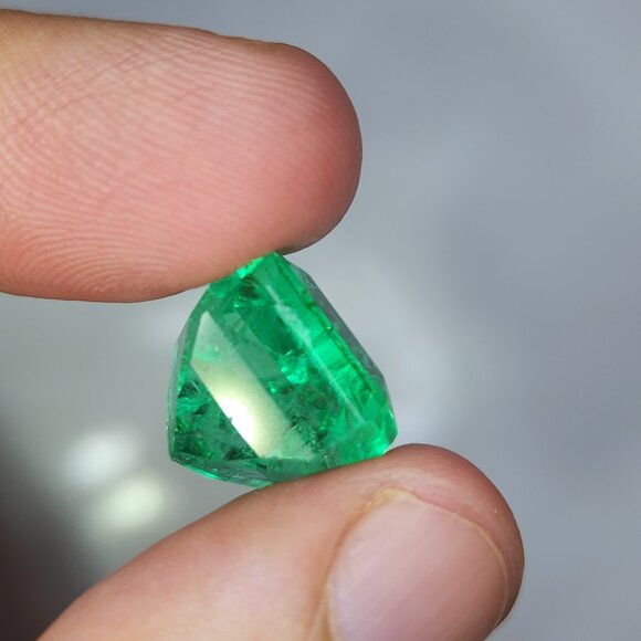Emerald natural origin Afghanistan panjsher 16.710ct - Picture 13 of 14